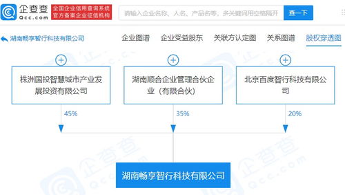 北京智行投資湖南新公司，持股20%專注軟件開發